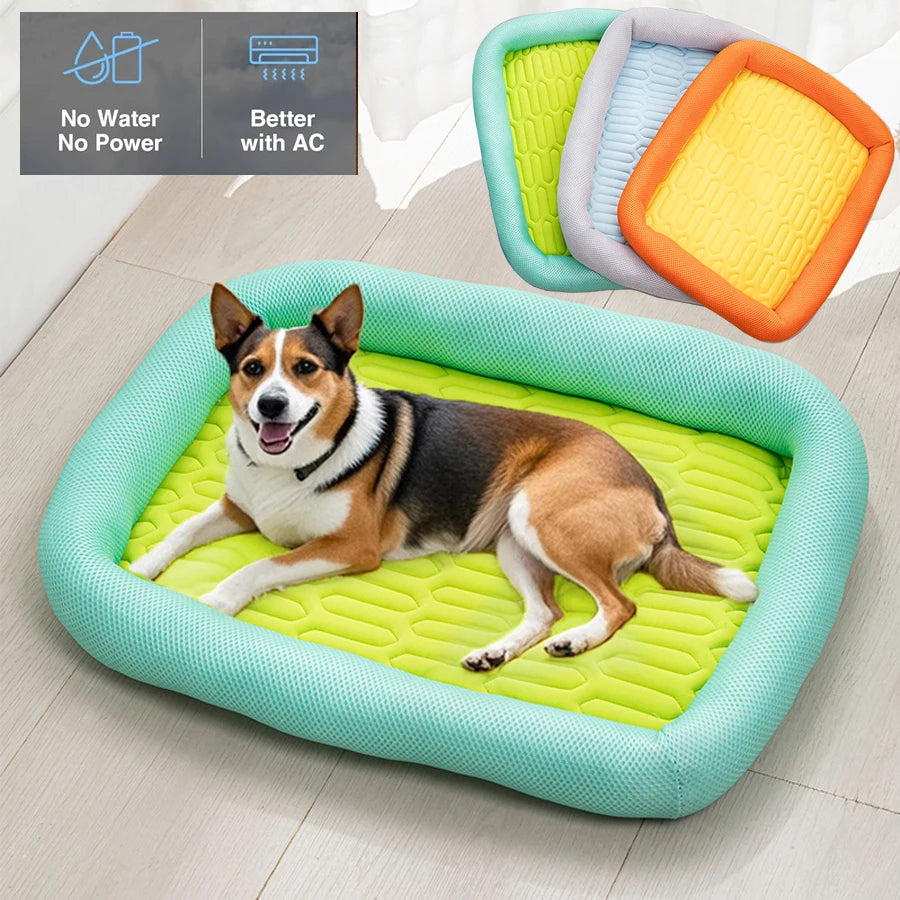 Breathable Dog Cooling Mat with Mesh Support