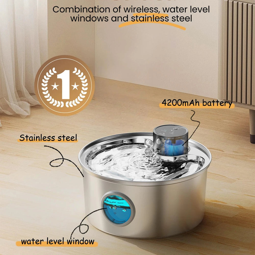 Silent Big Auto Cat Water Fountain Dispenser