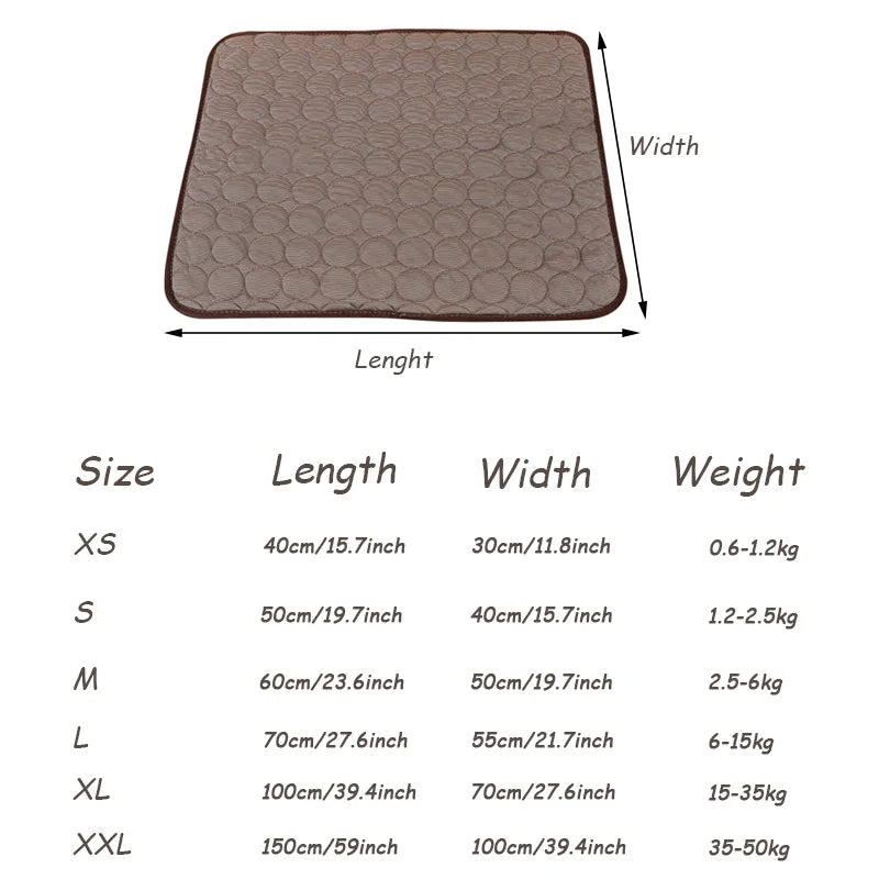Comfortable Pet Cooling Pad for Dogs