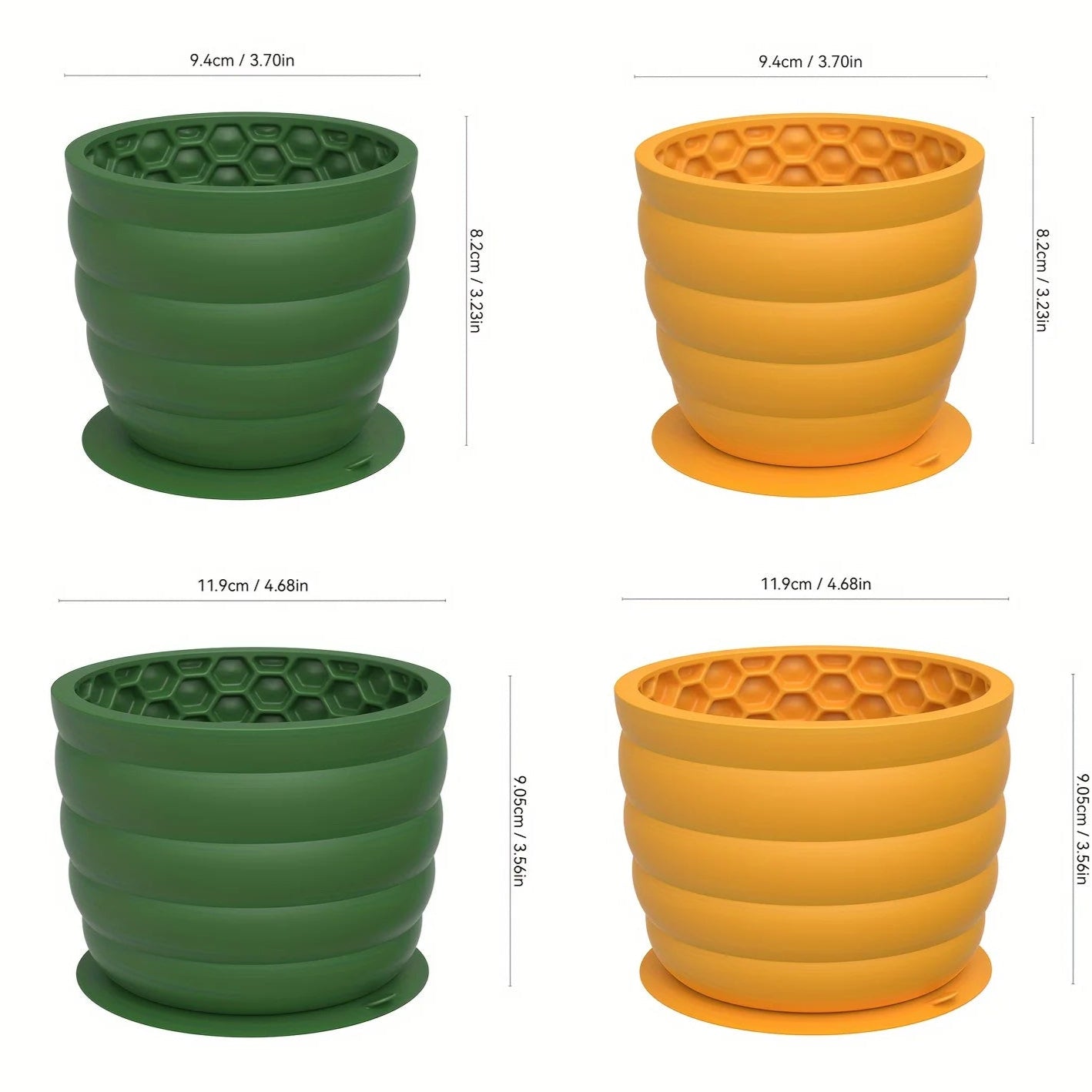 Spill Proof Pet Food Bowl with Silicone Suction Cup