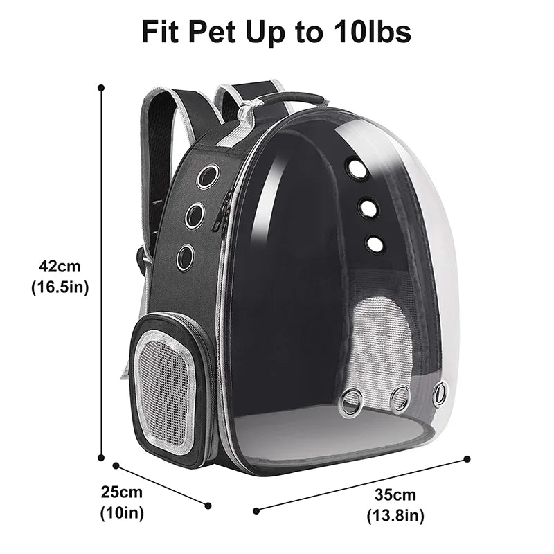 Breathable Pet Carrier Backpack with Clear Window
