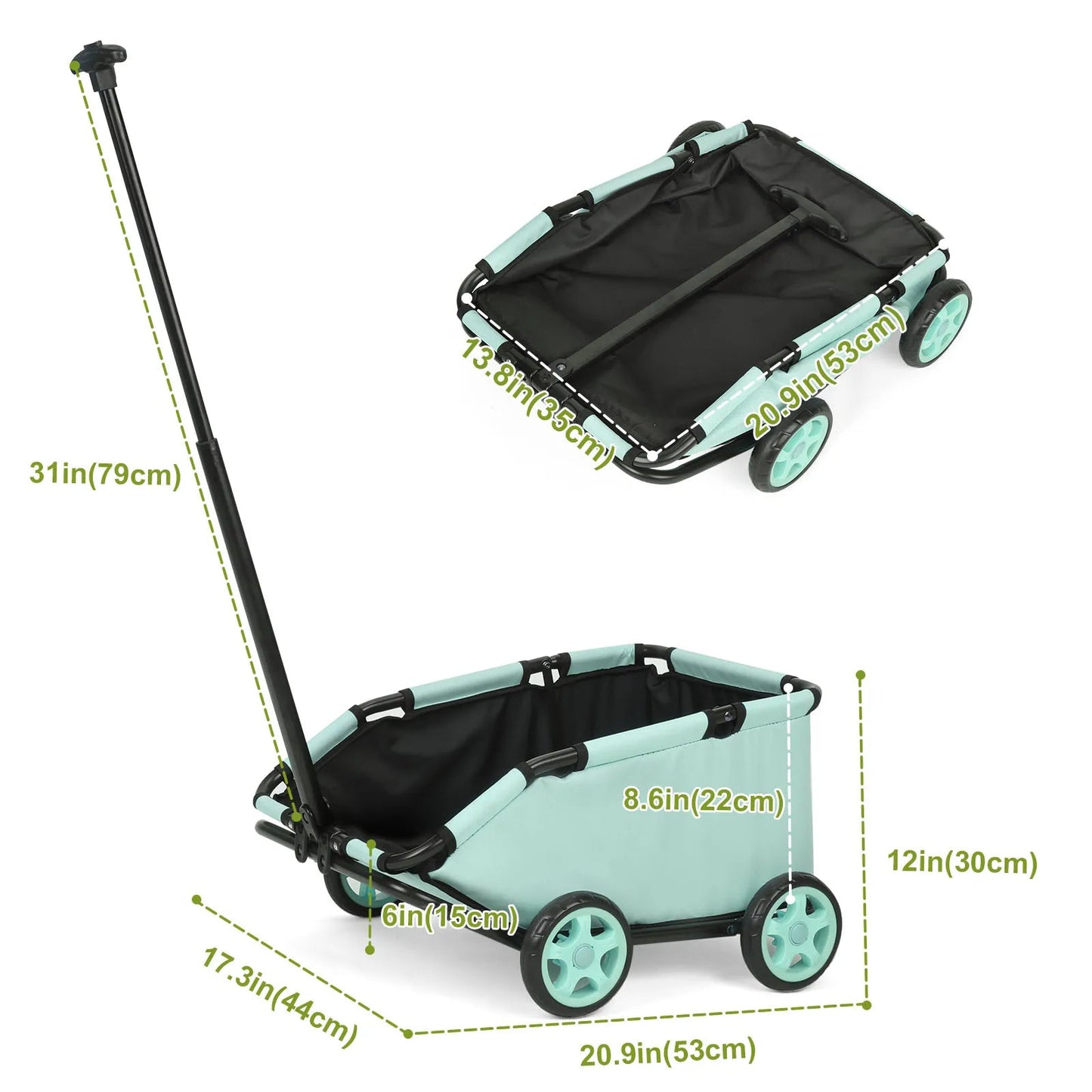Portable Folding Pet Cart for Small Pets