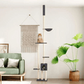 Tall Cat Tree Condo with Soft Perches and Cozy Beds
