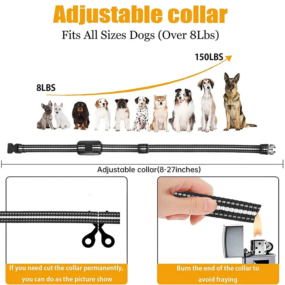 Long Range Dog Training Collar with LED Light & Remote