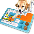 Interactive Dog Puzzle Feeder with Squeaker - IQ Training Treat Dispenser