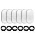 Pack of 6 Replacement Filters for Stainless Steel Cat Water Fountain (2.2L & 3.2L)
