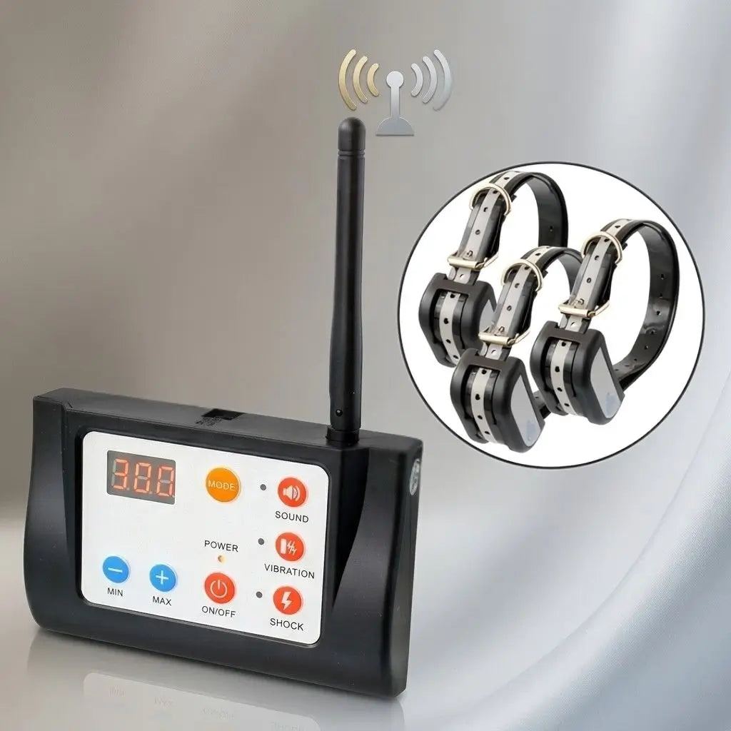 BoundaryPro Wireless Dog Fence & Training System for 3 dogs