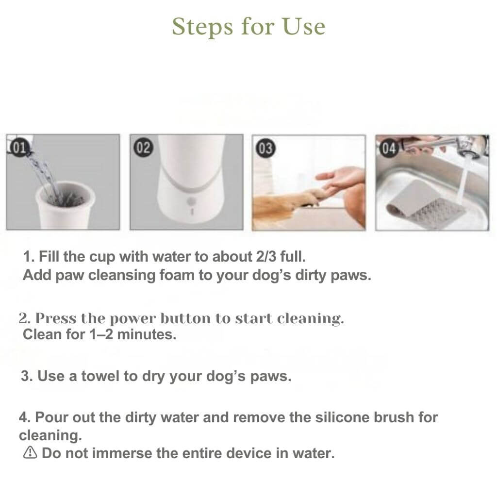 PawSpin Electric Dog Paw Cleaner