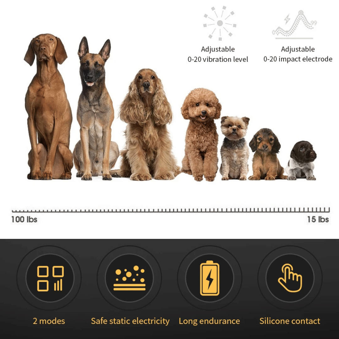 Effective Dog Bark Control Collar with Safe Static Shock