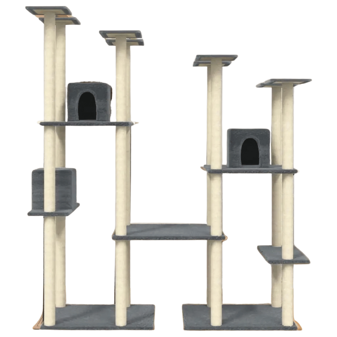 Large Cat Tower with Soft Houses, High Perches & Scratcher