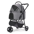 Portable Pet Stroller with Removable Carrier Bag