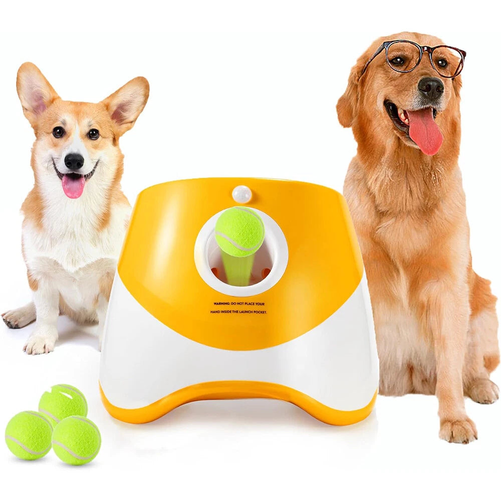 Dog Automatic Ball Launcher - Interactive Fetch Game with 3 Range Modes
