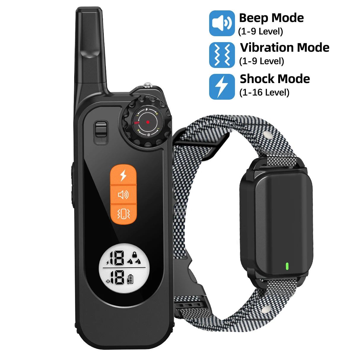 Waterproof Remote Dog Training Collar with Flashlight