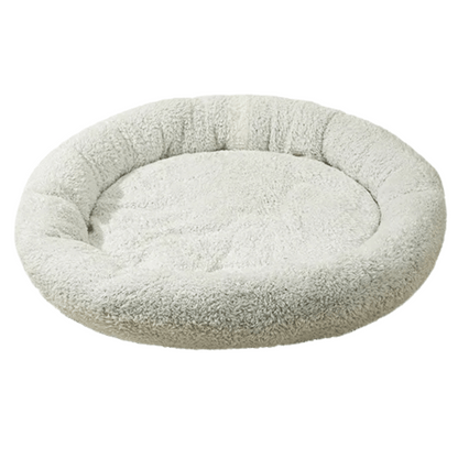 Cozy Round Plush Cat Bed