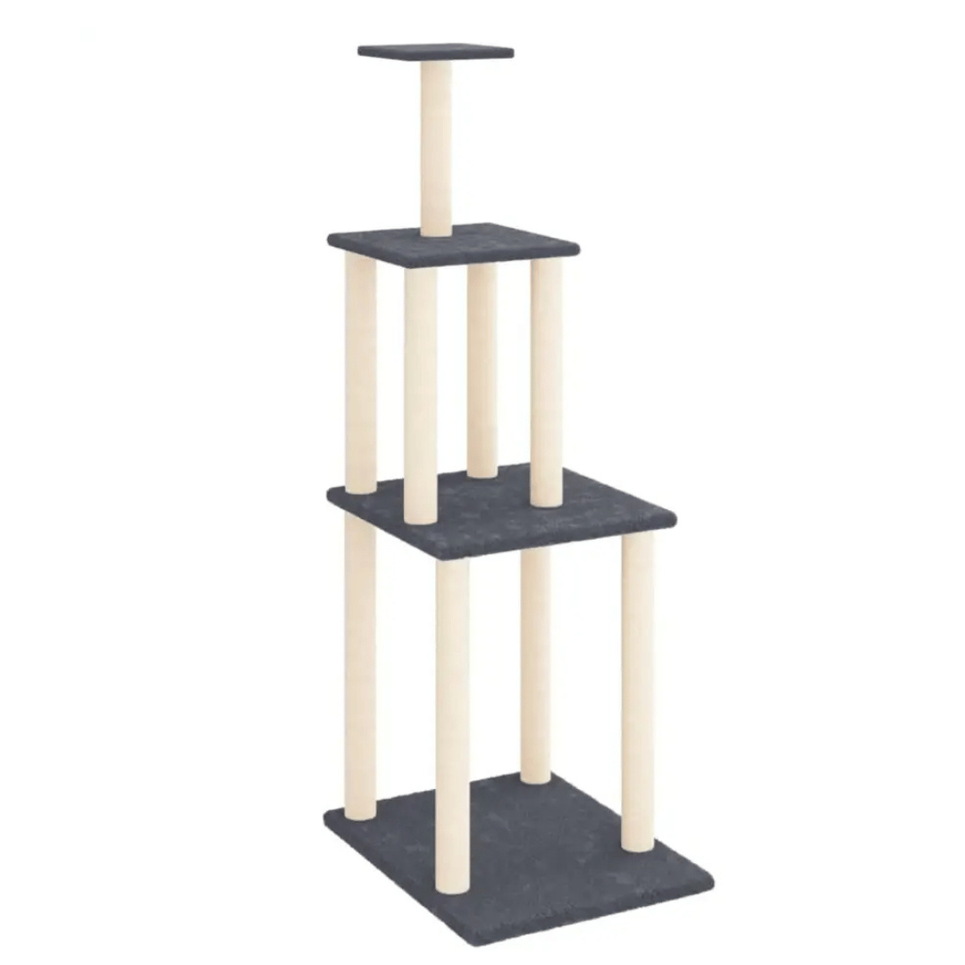 Tall Cat Tower with Multiple Perches & Scratching Posts