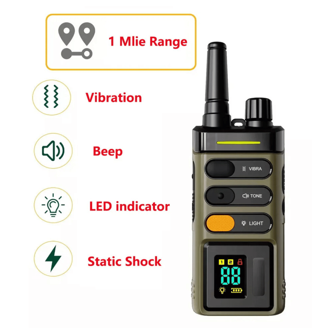 Long Range Remote Trainer Collar for Large Dogs