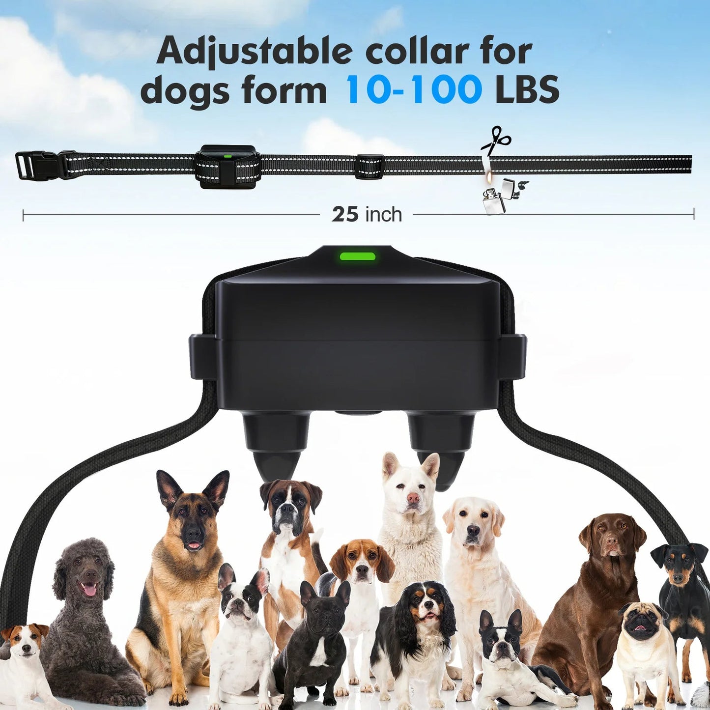 Rechargeable Dog Training Collar & Remote Control