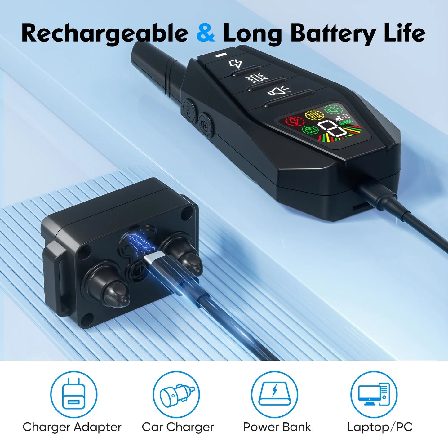 Rechargeable Dog Training Collar & Remote Control
