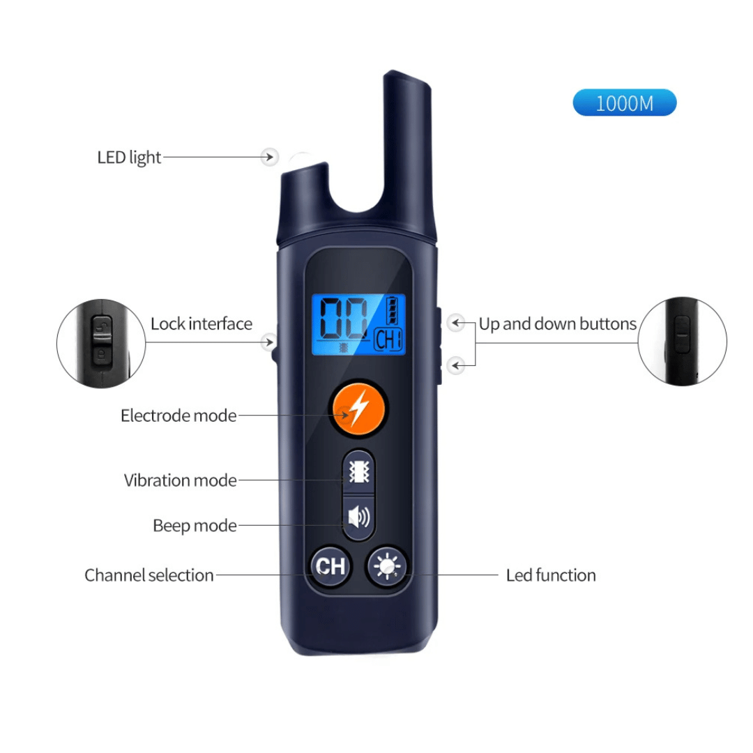 Rechargeable Dog Training Collar & Easy Remote Control