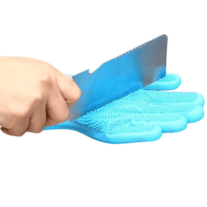 Waterproof Pet Bathing Gloves for Easy Grooming