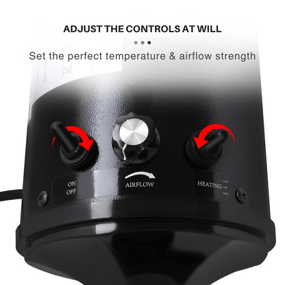 Quiet Pet Dryer with Adjustable Heat & Interchangeable Tips