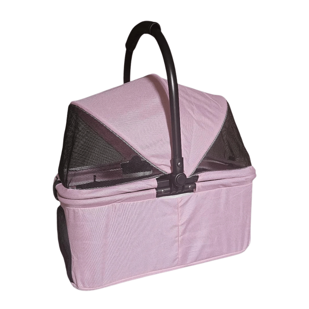 Large Collapsible Pet Stroller with Storage Compartment