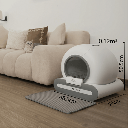 Easy Clean Self-Cleaning Cat Litter Box with WiFi App