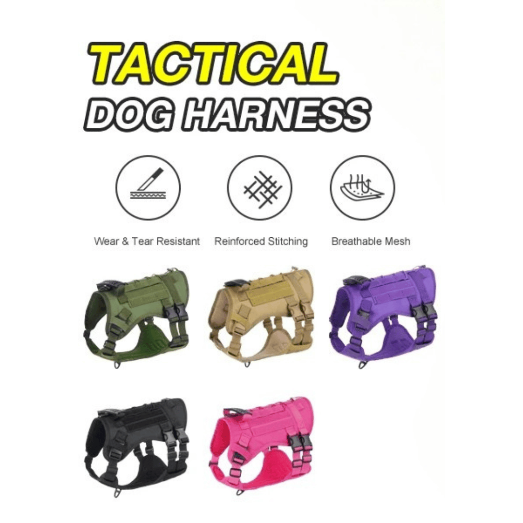 Durable Heavy-Duty Dog Vest with Handle for Large Breeds