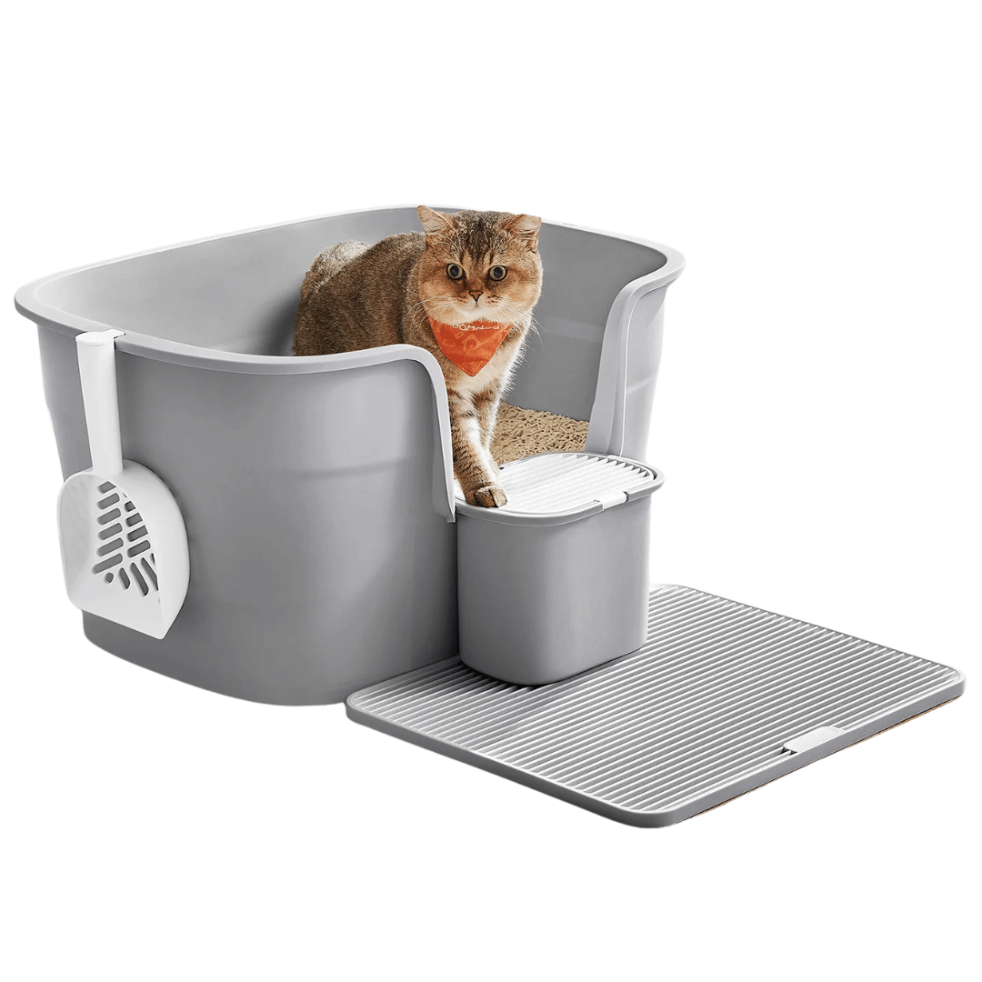 Easy Clean Large Covered Cat Litter Box with Scoop - LifyPet