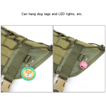 Durable Outdoor Dog Vest with Handle for Large Breeds
