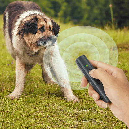 Compact Anti Bark Device with LED Light & Sound