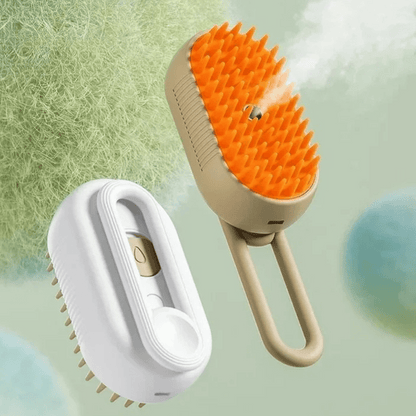 Dual Action Pet Brush with Spray for Massage Detangling