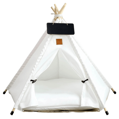 Cozy Small Pet Teepee House with Soft Washable Pad