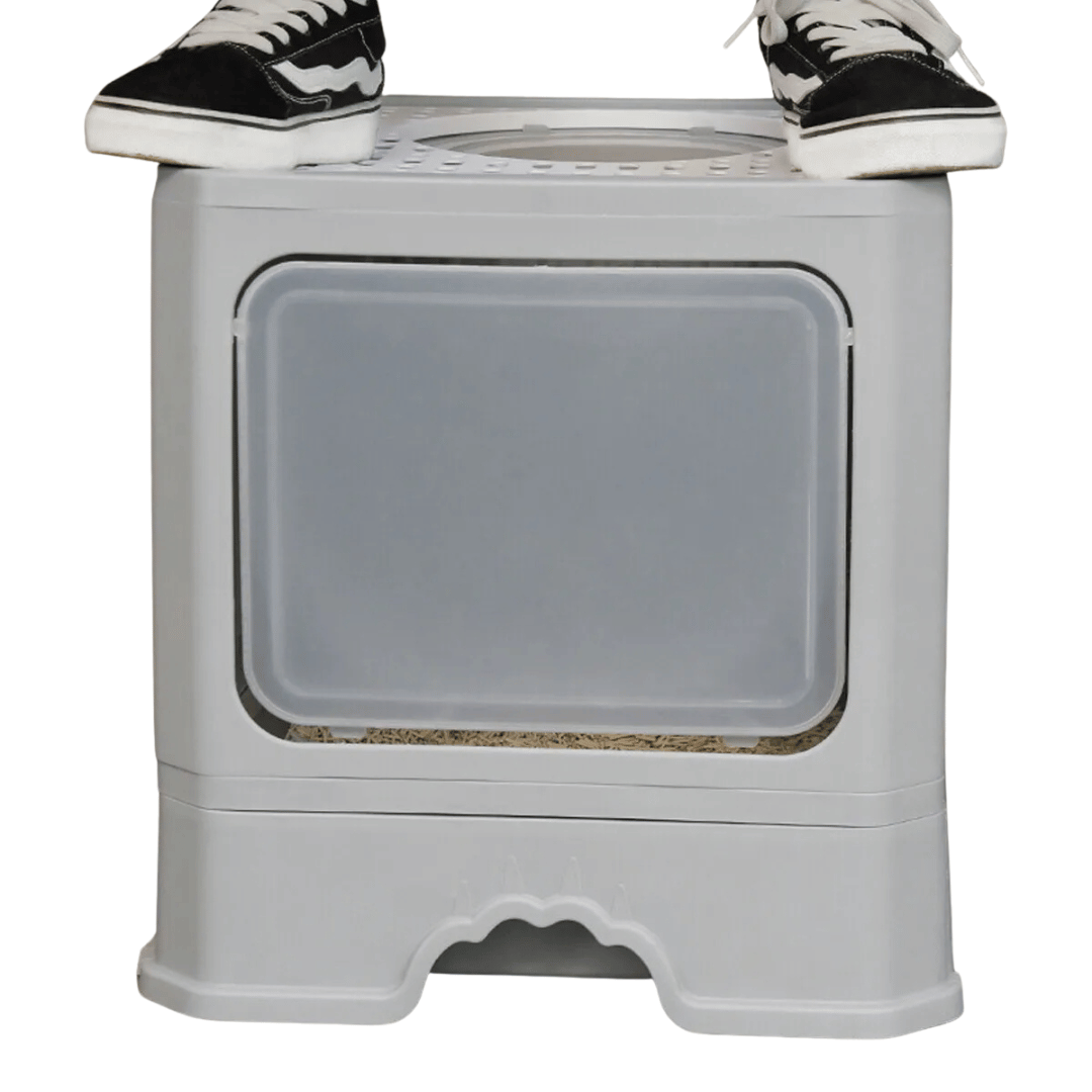 Large Hidden Cat Litter Box with Easy Clean Tray