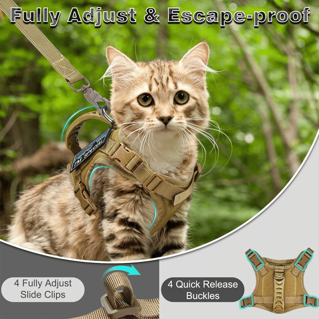 Durable Outdoor Cat Vest & Leash