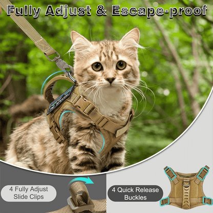 Durable Outdoor Cat Vest & Leash