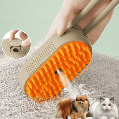 Dual Action Pet Brush with Spray for Massage Detangling - LifyPet