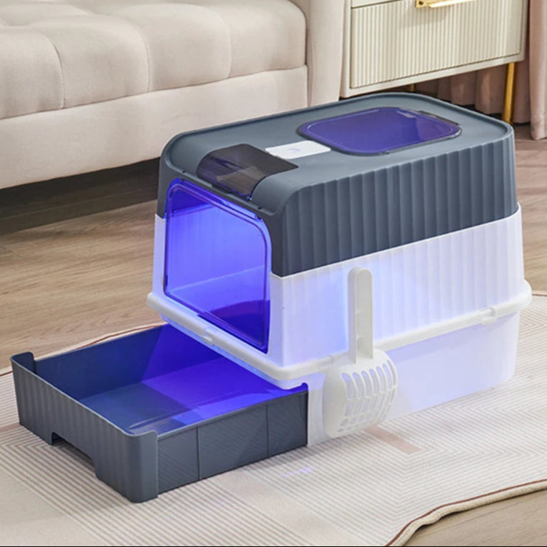 Odor Control Cat Litter Box with Easy Clean Tray - LifyPet