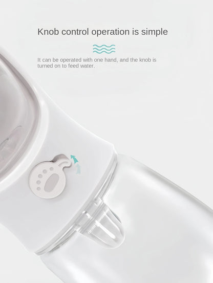 Travel Dog Water Bottle & Food Bowl Container