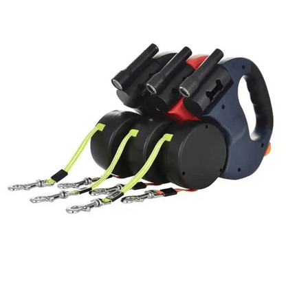 Long Adjustable Pet Leash with Light & Tangle Free Clip