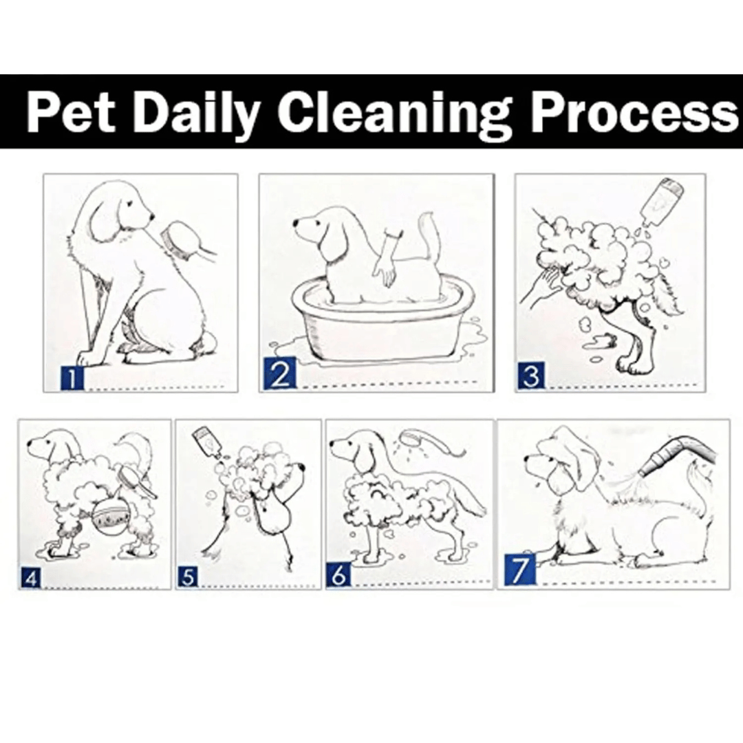 Quiet Pet Dryer with Adjustable Heat & Interchangeable Tips