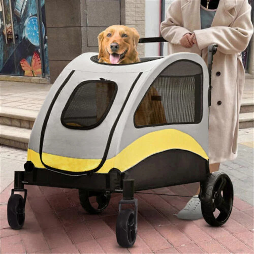 Folding Pet Stroller for Big and Small Dogs