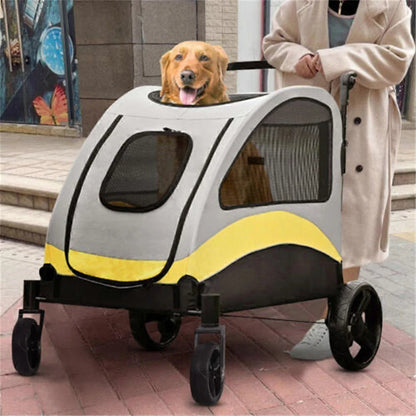 Folding Pet Stroller for Big and Small Dogs