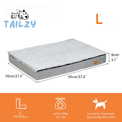 Comfortable Large Dog Bed Mattress with Soft Fleece Top