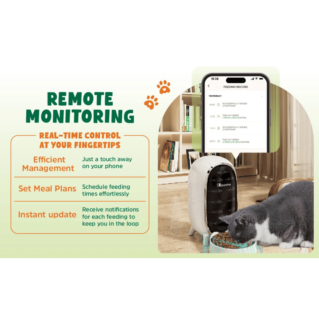 Smart Automatic Pet Feeder with WiFi and Mobile App