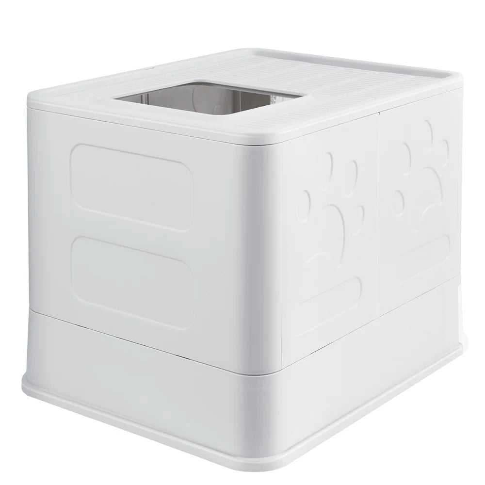 Hidden Cat Litter Box with Odor Control & Cleaning Tools