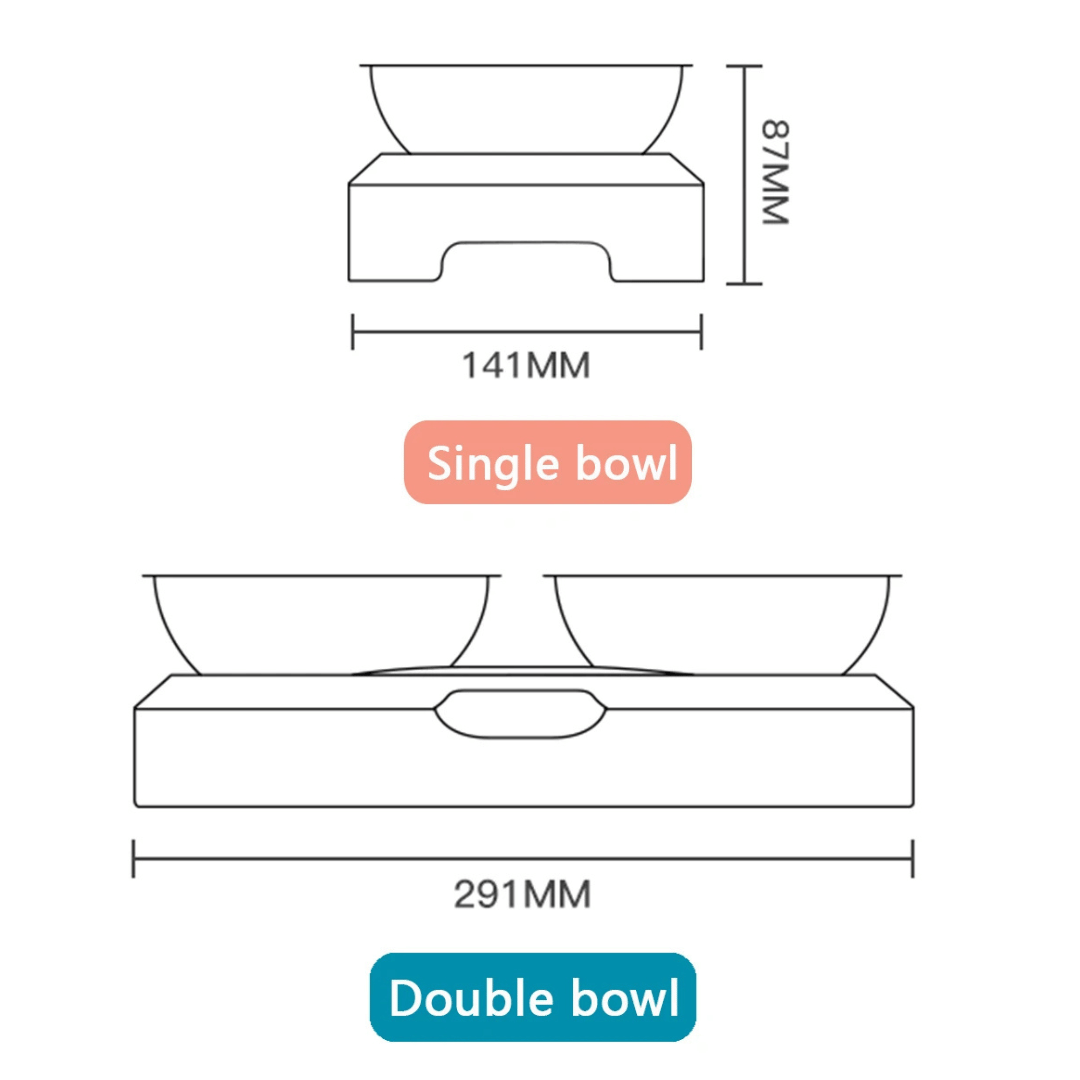 Adjustable Pet Feeder with Stainless Steel Food Bowls