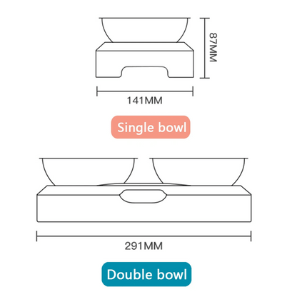 Adjustable Pet Feeder with Stainless Steel Food Bowls