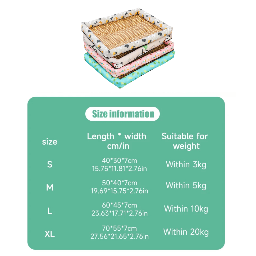 Comfy Wicker Pet Bed for Dogs and Cats
