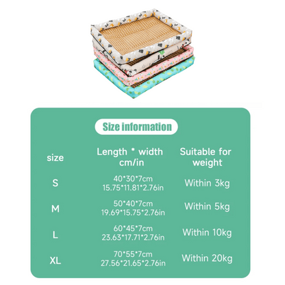 Comfy Wicker Pet Bed for Dogs and Cats
